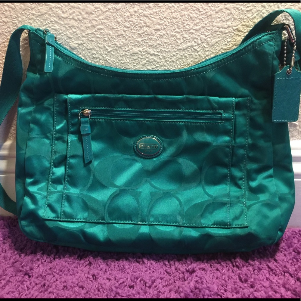 Green Coach Purse